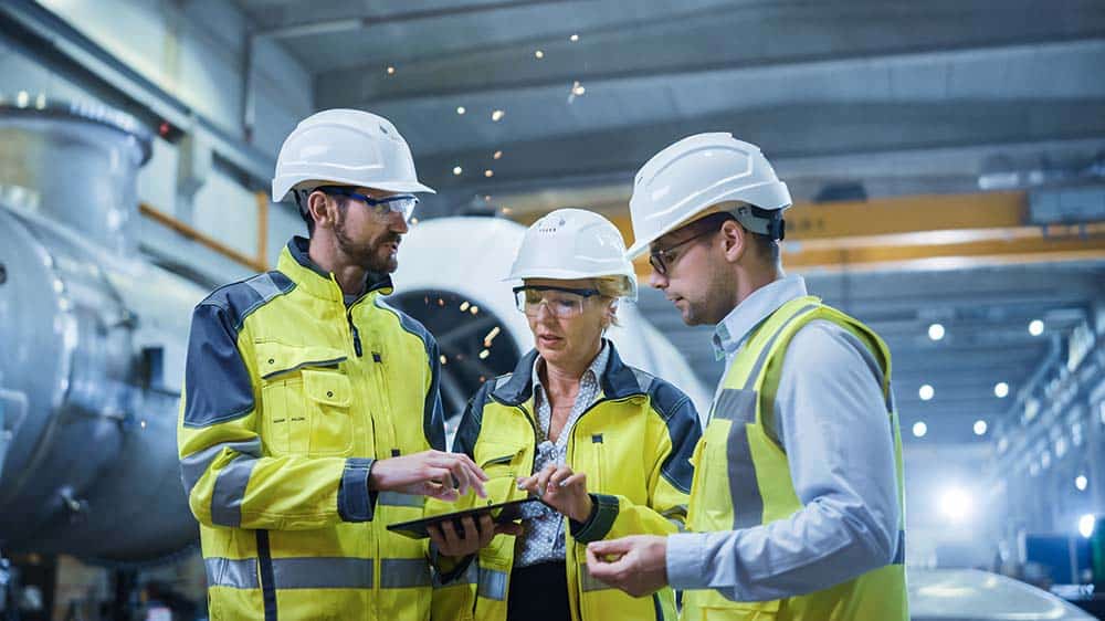 discussing safety myths with foreman