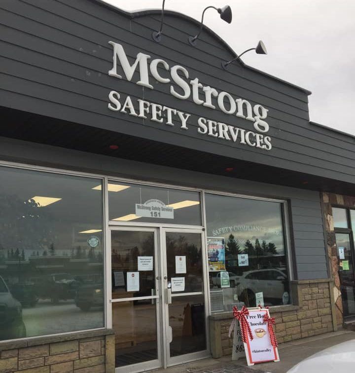 front of mcstrong building