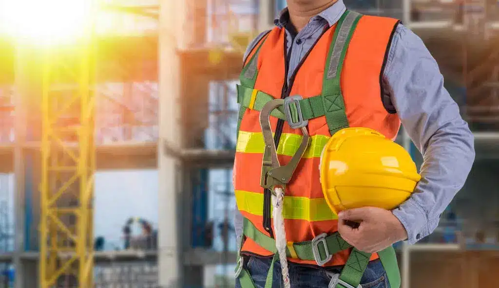 Industrial worker in PPE reflecting safety-first onboarding tools that support compliance and reduce risk.