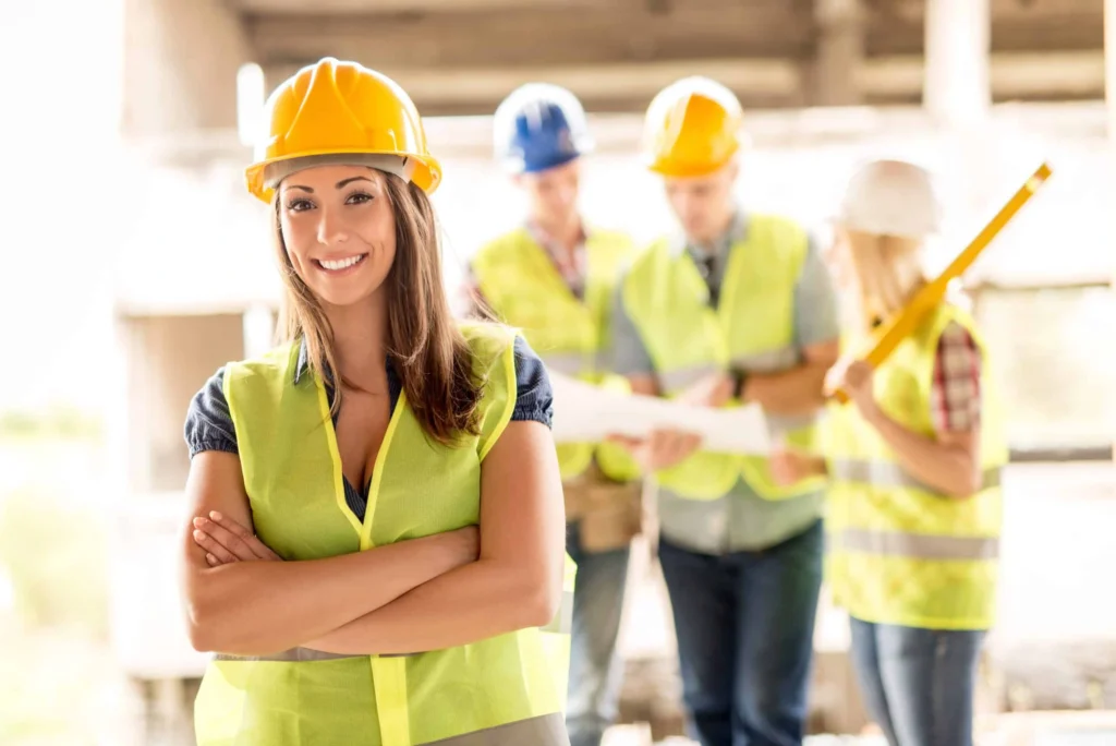 construction person on worksite