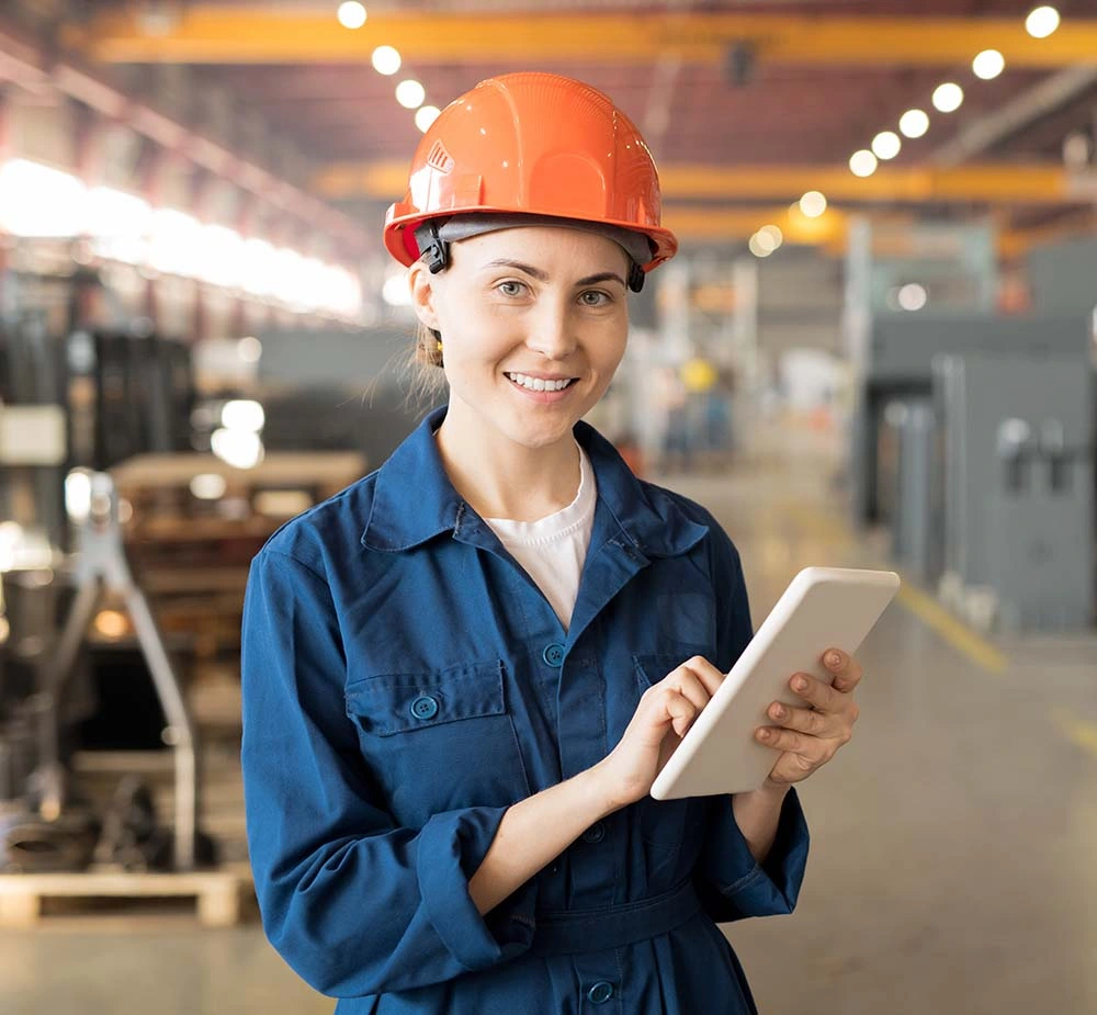 Happy engineer