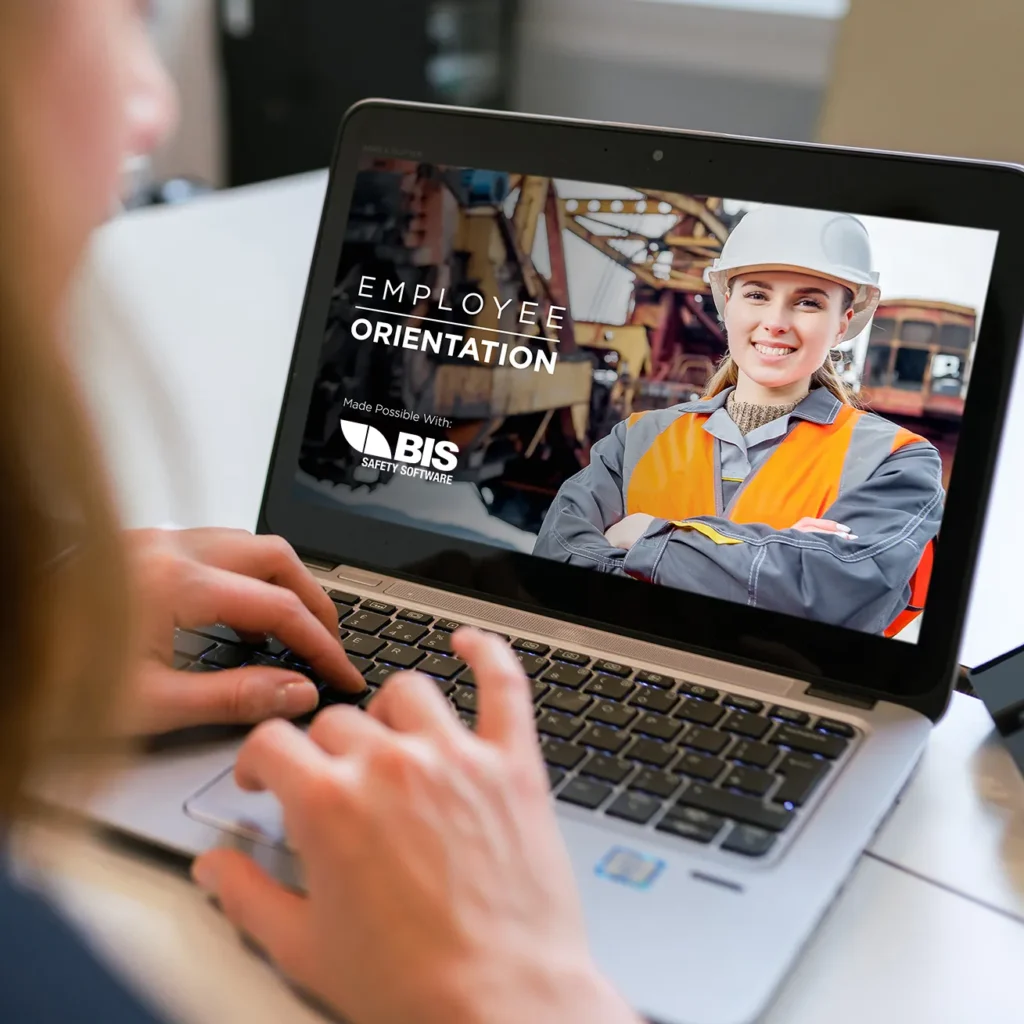 Orientation SOftware on laptop