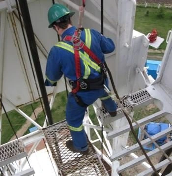 MI safety student in fall pro