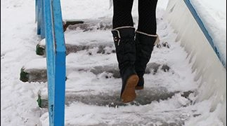 Walking on Icy Surfaces