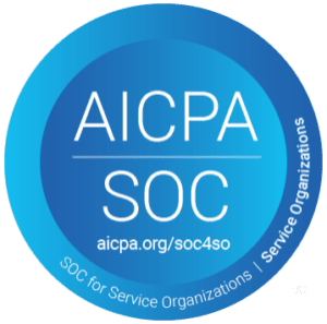 SOC II Badge Blue no background White TM
