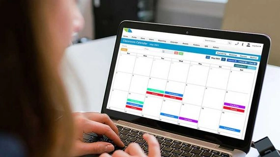 Classroom Calendar on laptop Square