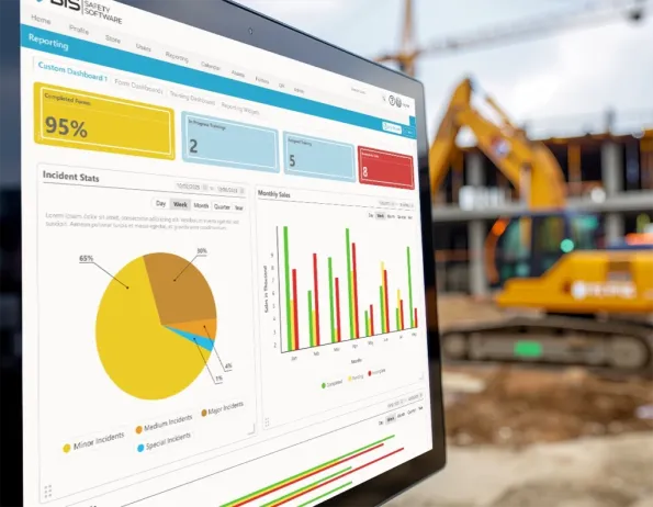 incident report dashboard on tablet