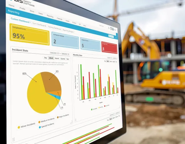 Construction Health and Safety Management Software on desktop