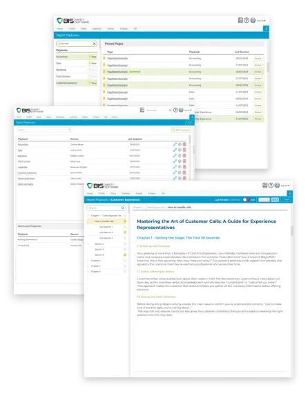 Screenshot of Digital Playbooks Software