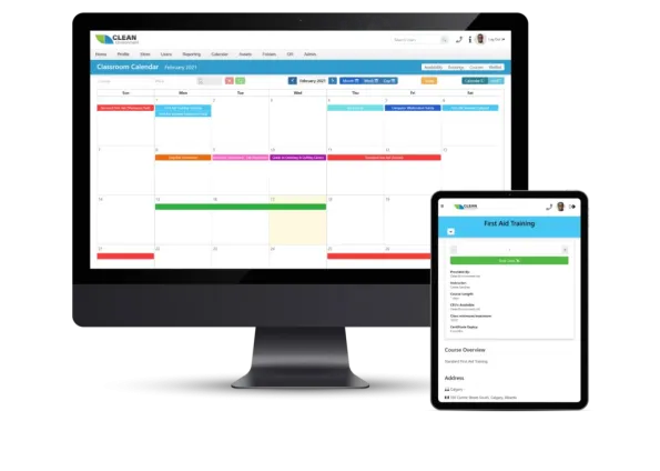 Classroom calendar Desktop tablet