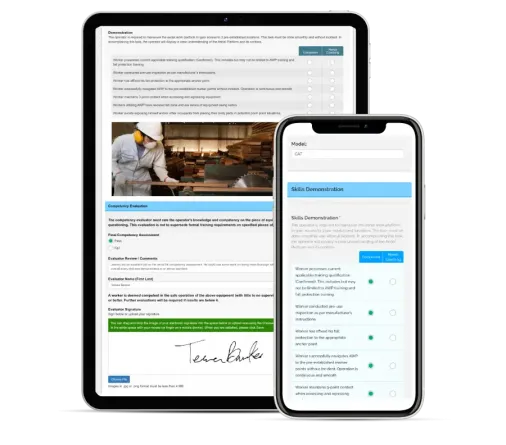 Competency Assessment on Tablet Phone